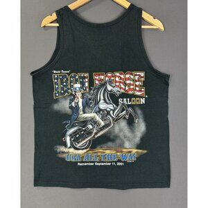 Vintage Y2K World Famous Iron Horse Saloon Remember September 11 2001 Tank